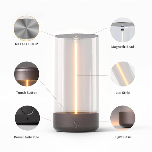 Magnetic LED Desk Lamp – Portable & Rechargeable Night Light