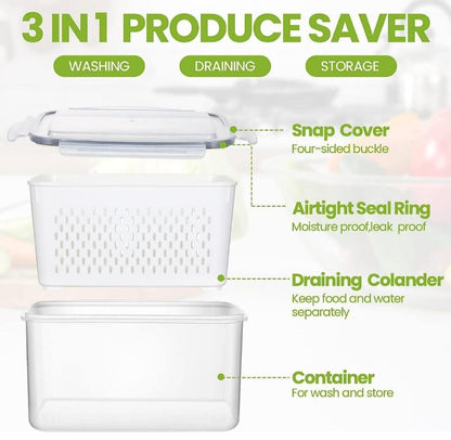 Kitchen Food Storage Containers Set – Pack of 2