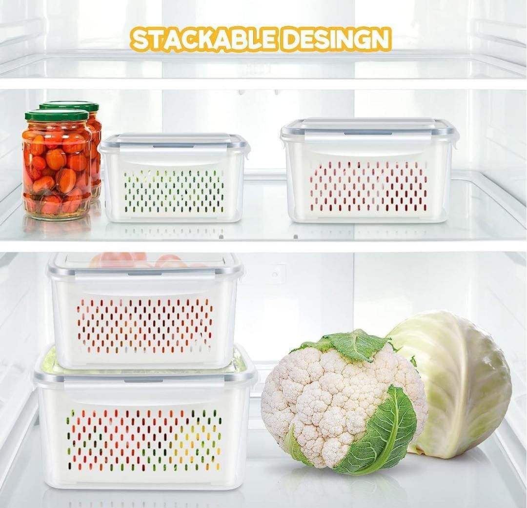Kitchen Food Storage Containers Set – Pack of 2