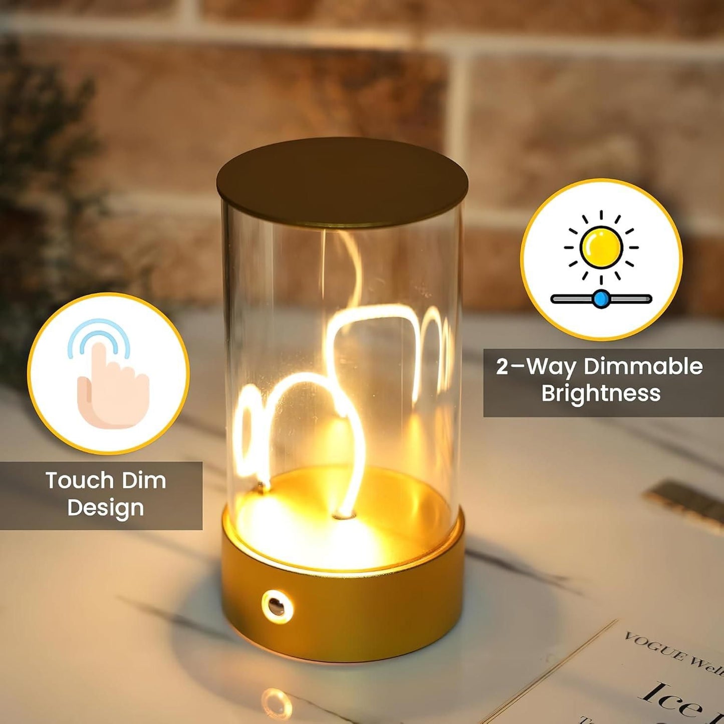 Magnetic LED Desk Lamp – Portable & Rechargeable Night Light