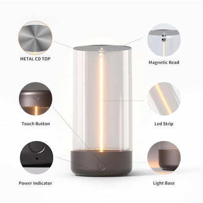 Magnetic LED Desk Lamp – Portable & Rechargeable Night Light