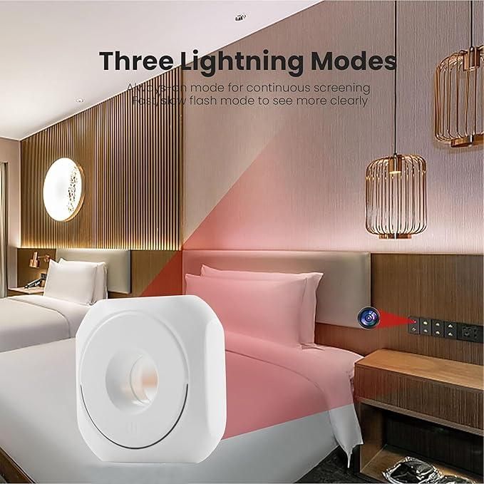 Mini Hidden Camera & Spy Detector – Portable Anti-Spy Device (White)-eKartso